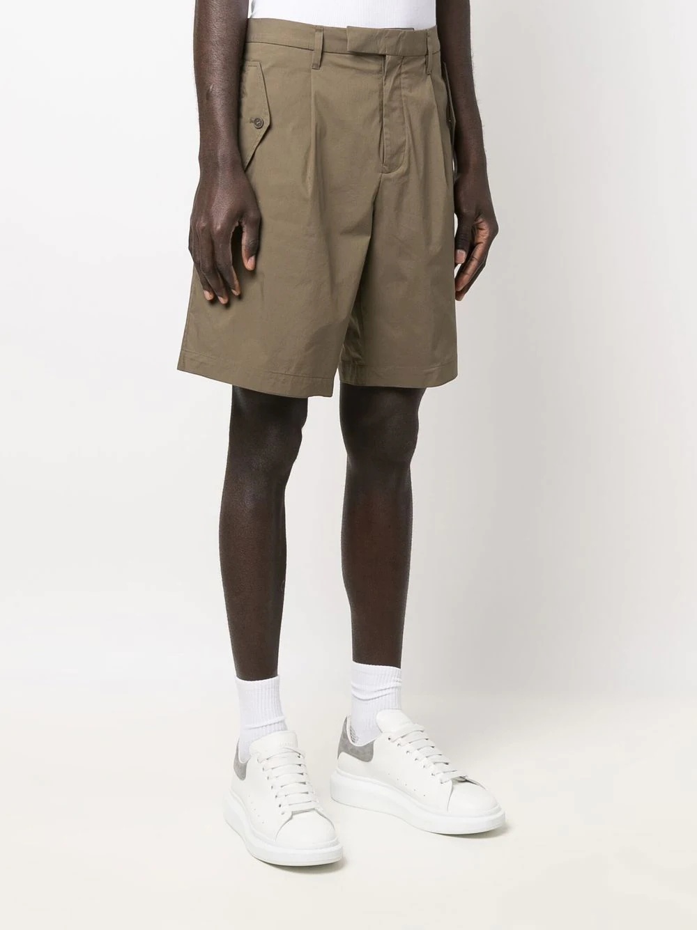 tailored cotton shorts - 3