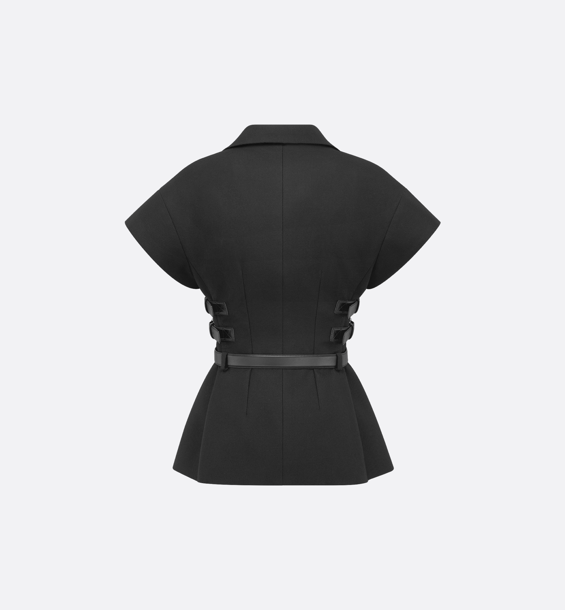 Short-Sleeved Belted Jacket - 5