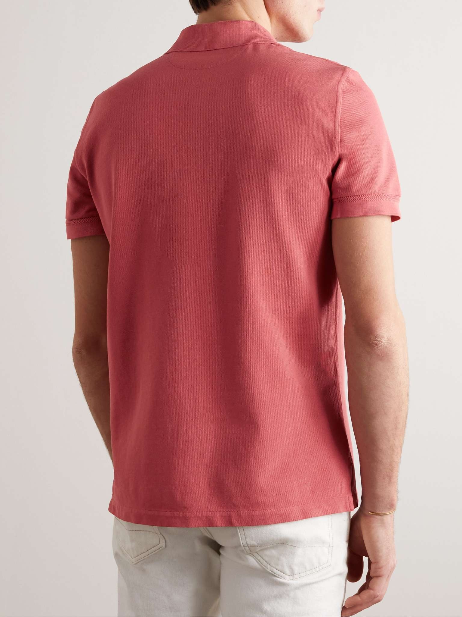 Garment-Dyed Cotton-Piqué Polo Shirt - 4