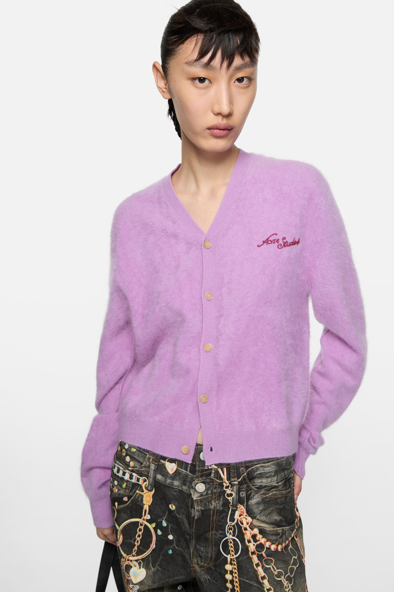 Cashmere cardigan - Year of the Horse - Pink/purple 4