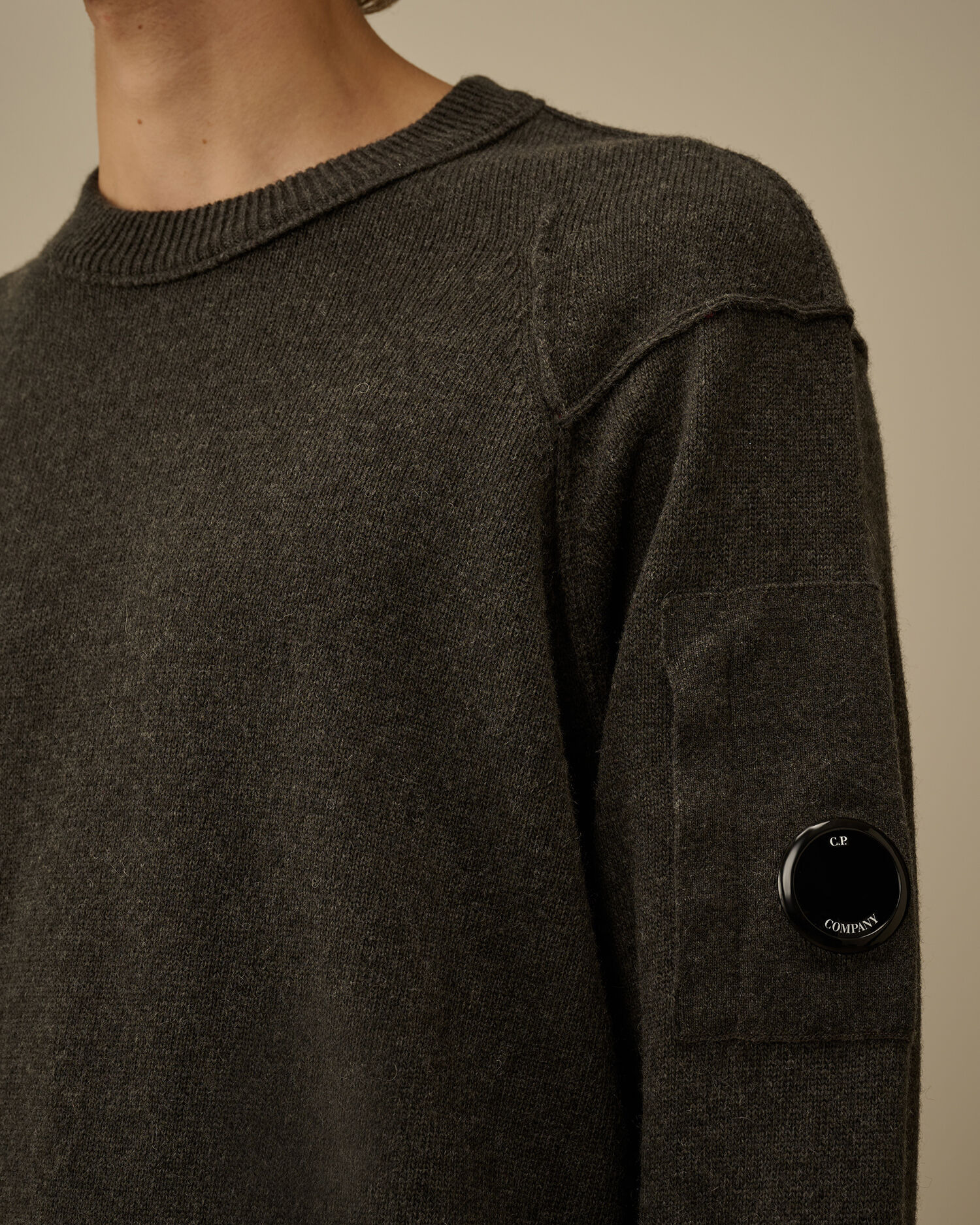 Lambswool GRS Crewneck Lens Sweater - 5