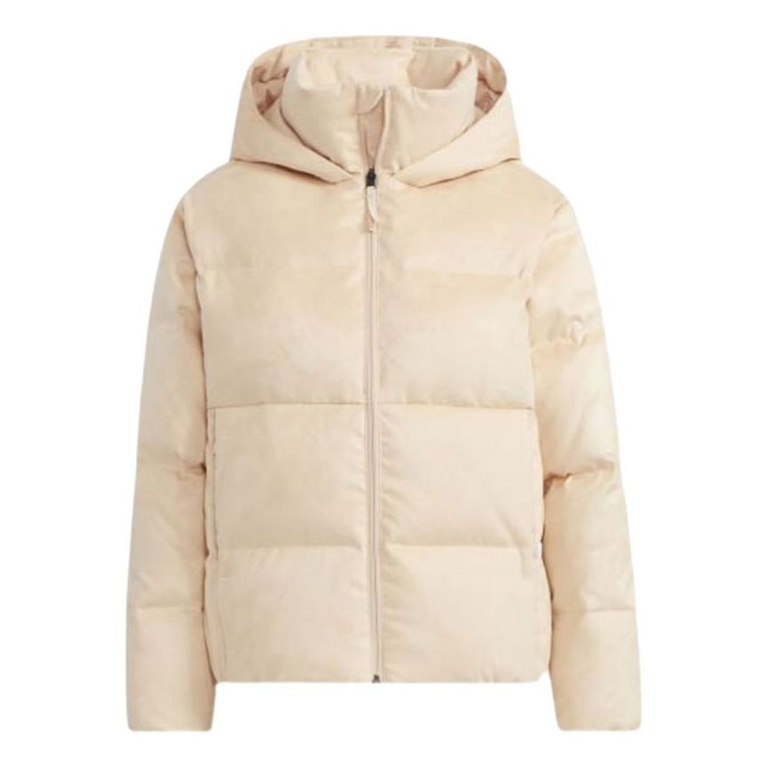 (WMNS) adidas Faux Suede Puffy Down Jacket Asia Sizing 'Beige' H20808 - 1