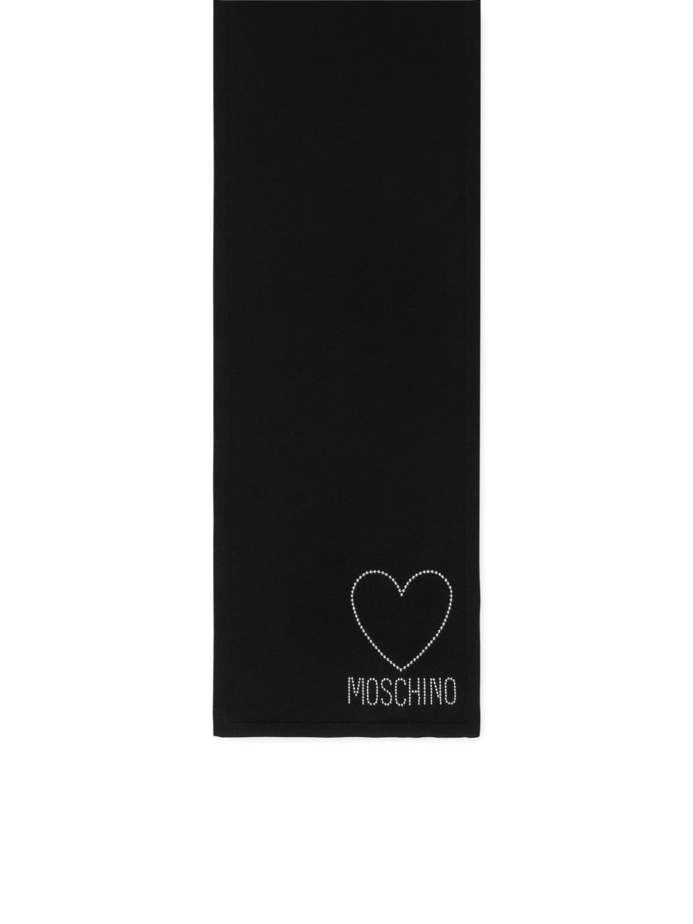 heart-studded wool scarf - 3
