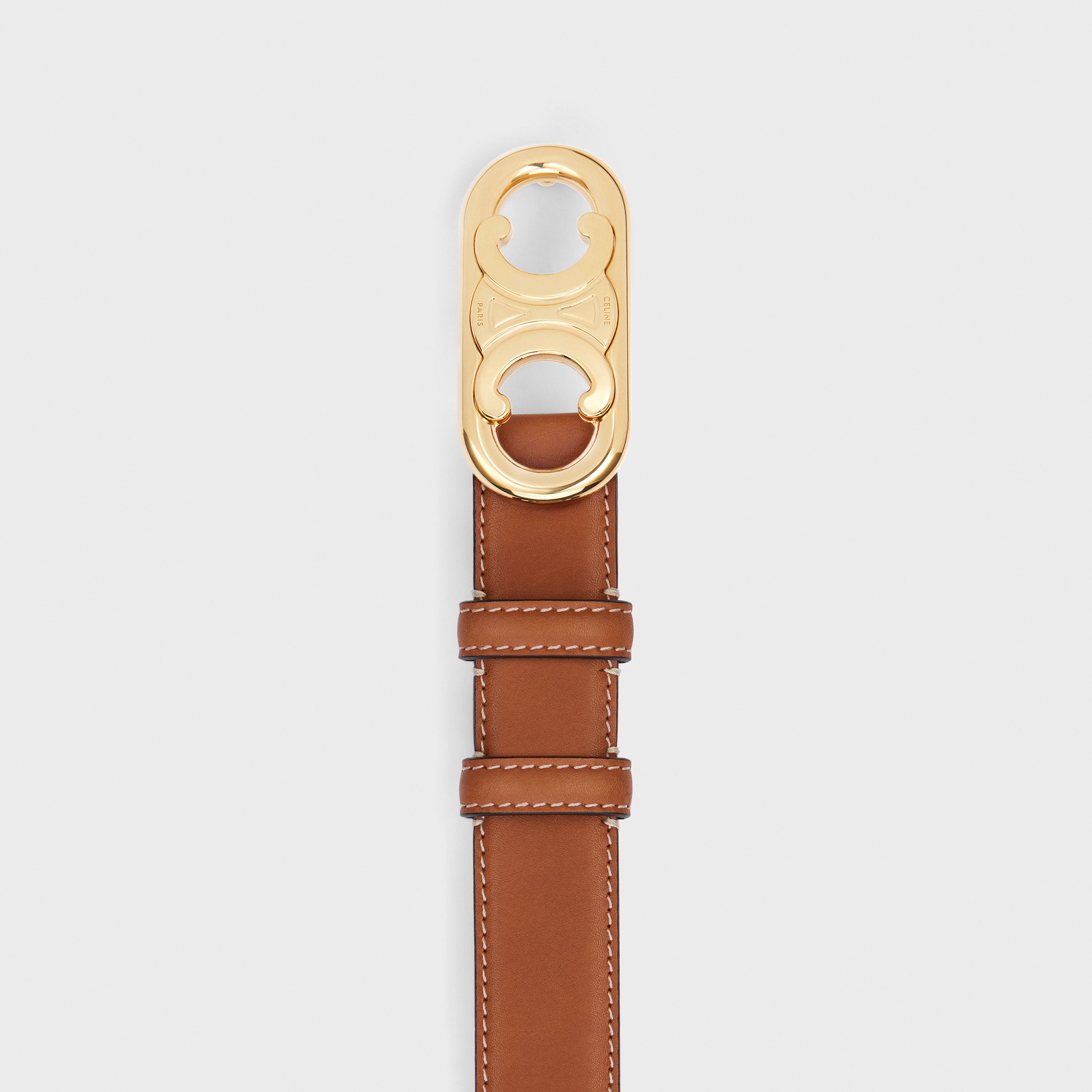 MEDIUM MAILLON TRIOMPHE BELT in Natural Calfskin - 2