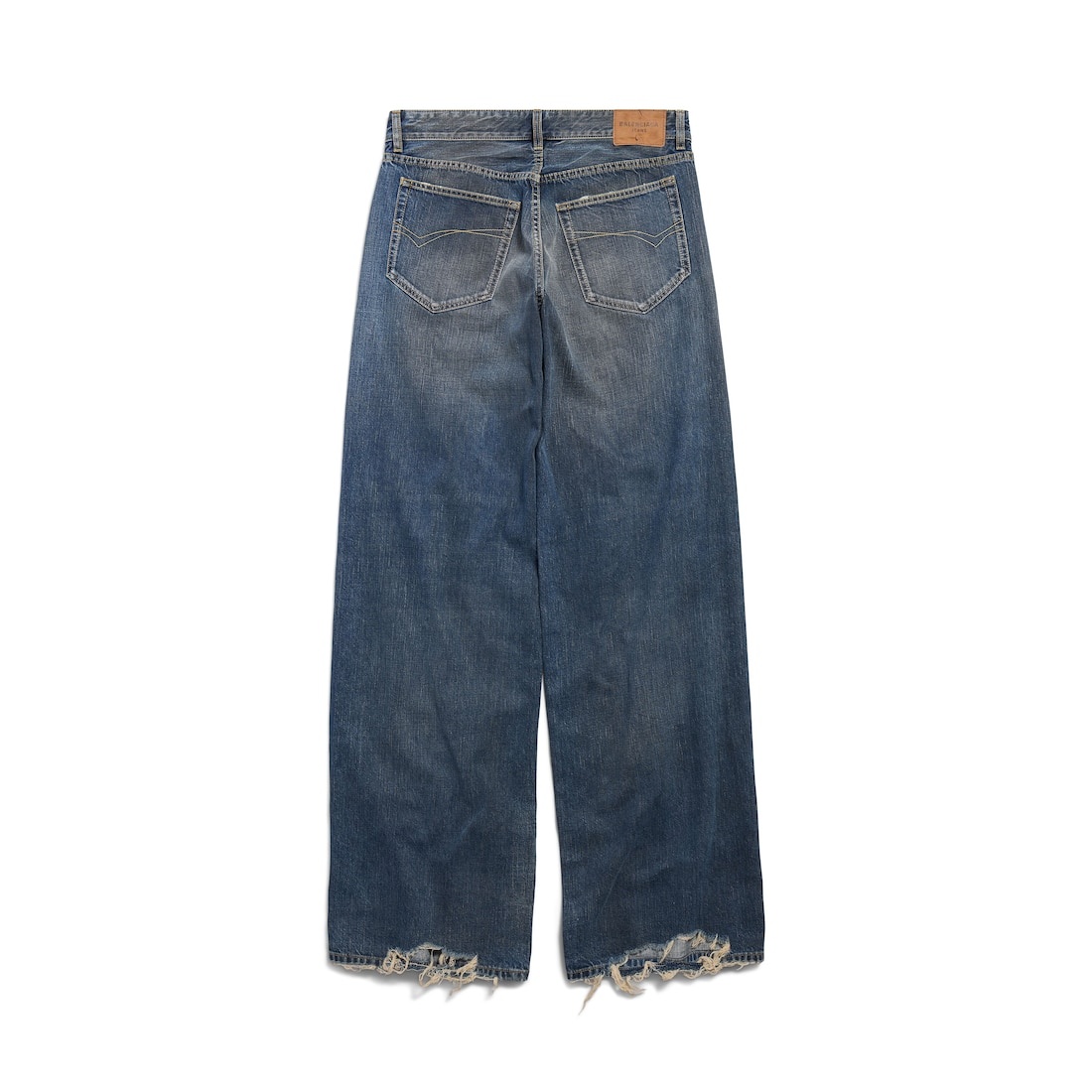 Women's Wide Leg Baggy Pants in Blue - 6