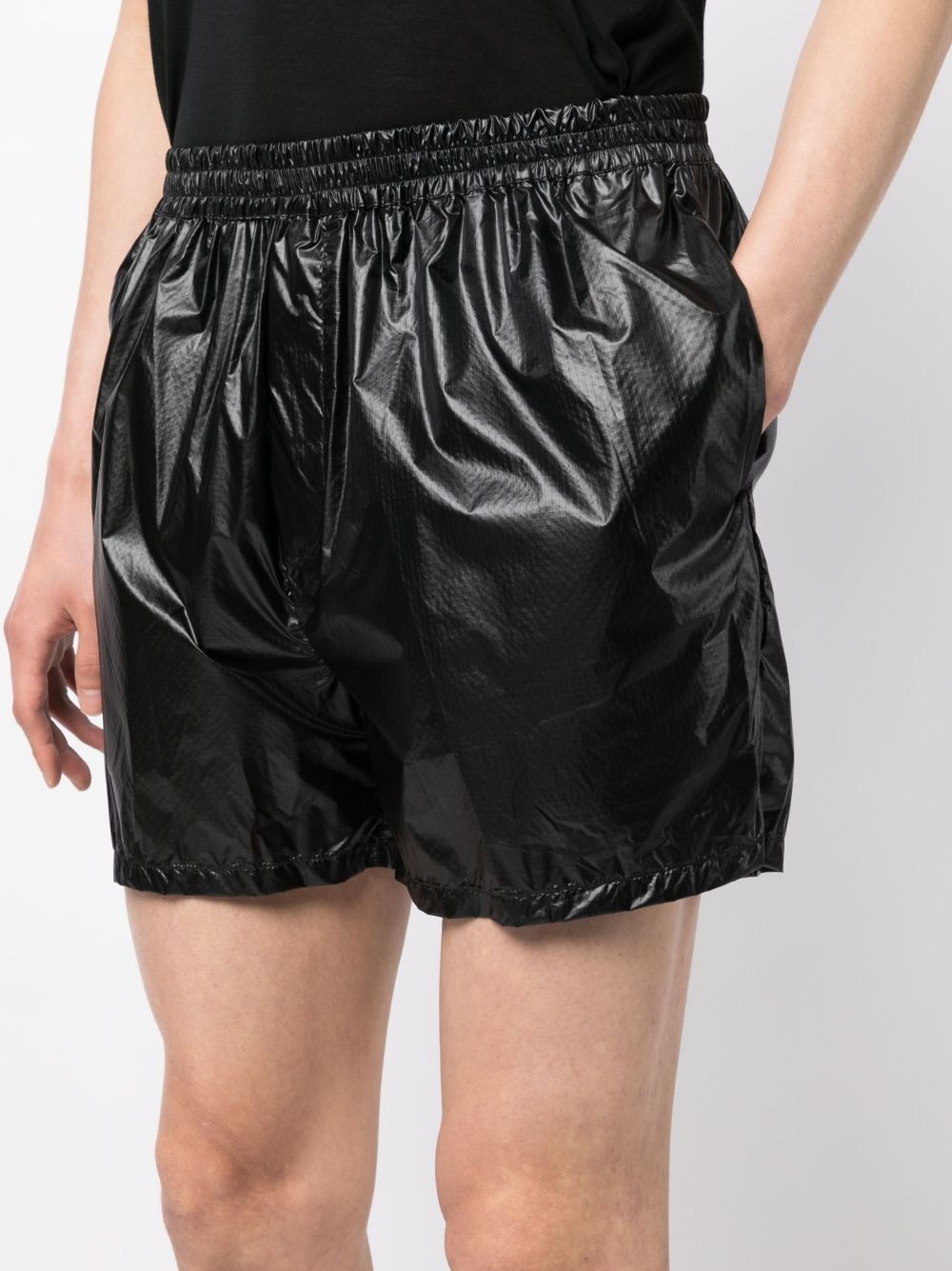 thigh-length track shorts - 5