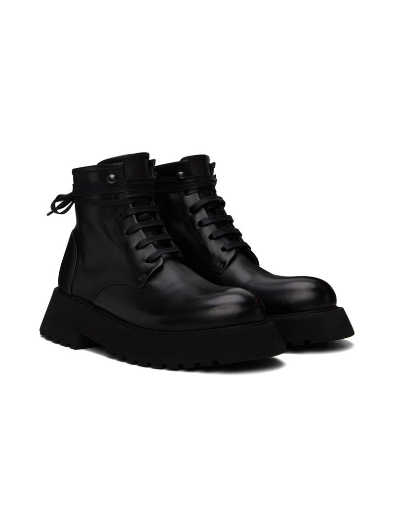 Black Micarro Lace-Up Ankle Boots 4