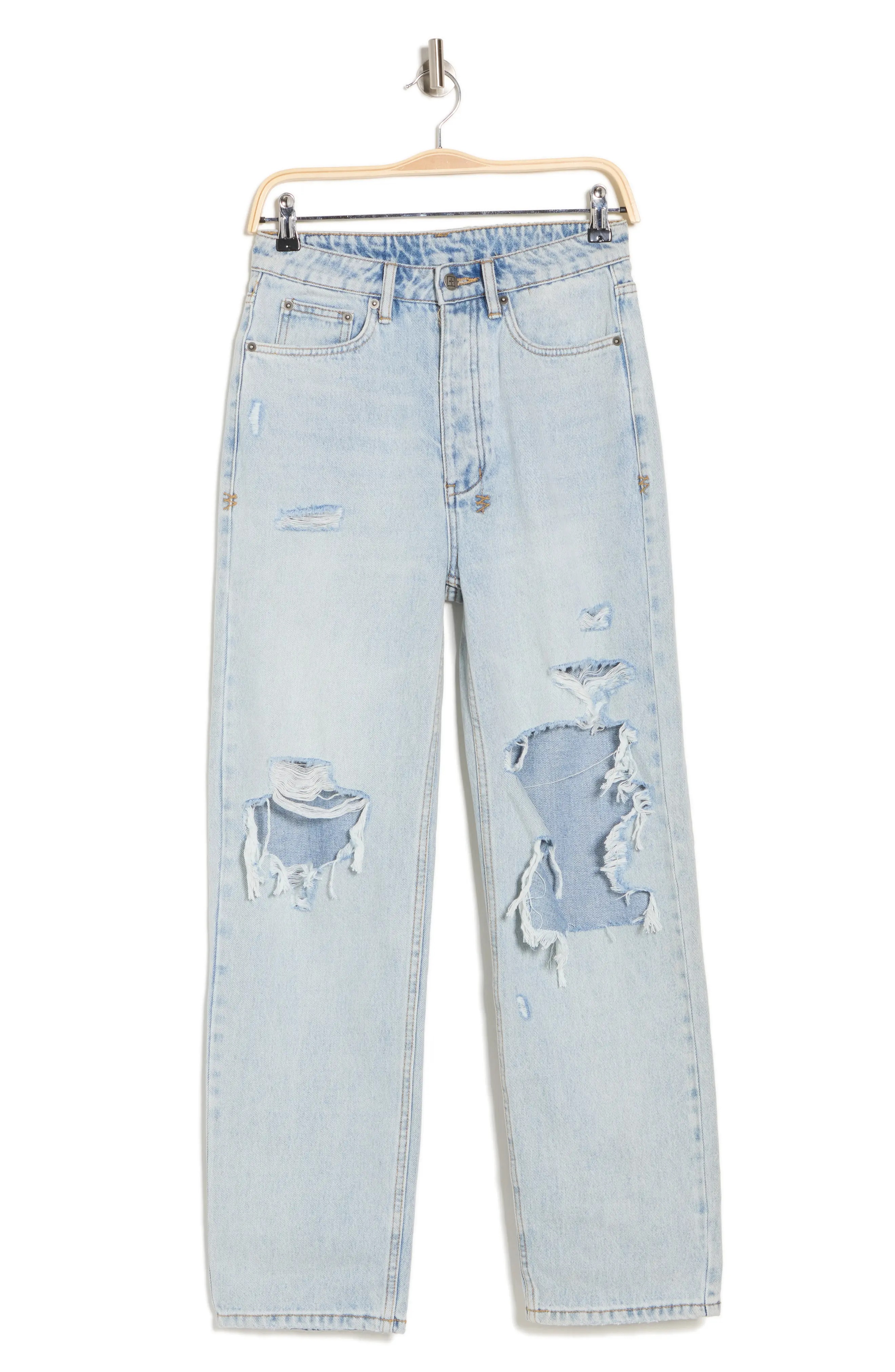 Brooklyn Ripped Straight Leg Jeans - 3