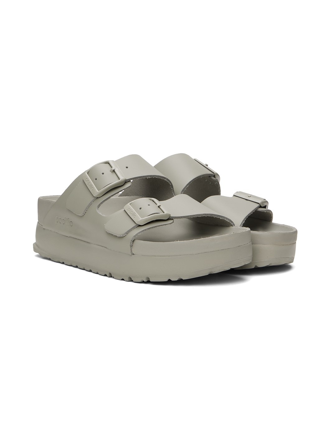 Gray Arizona Flex Platform Sandals - 4