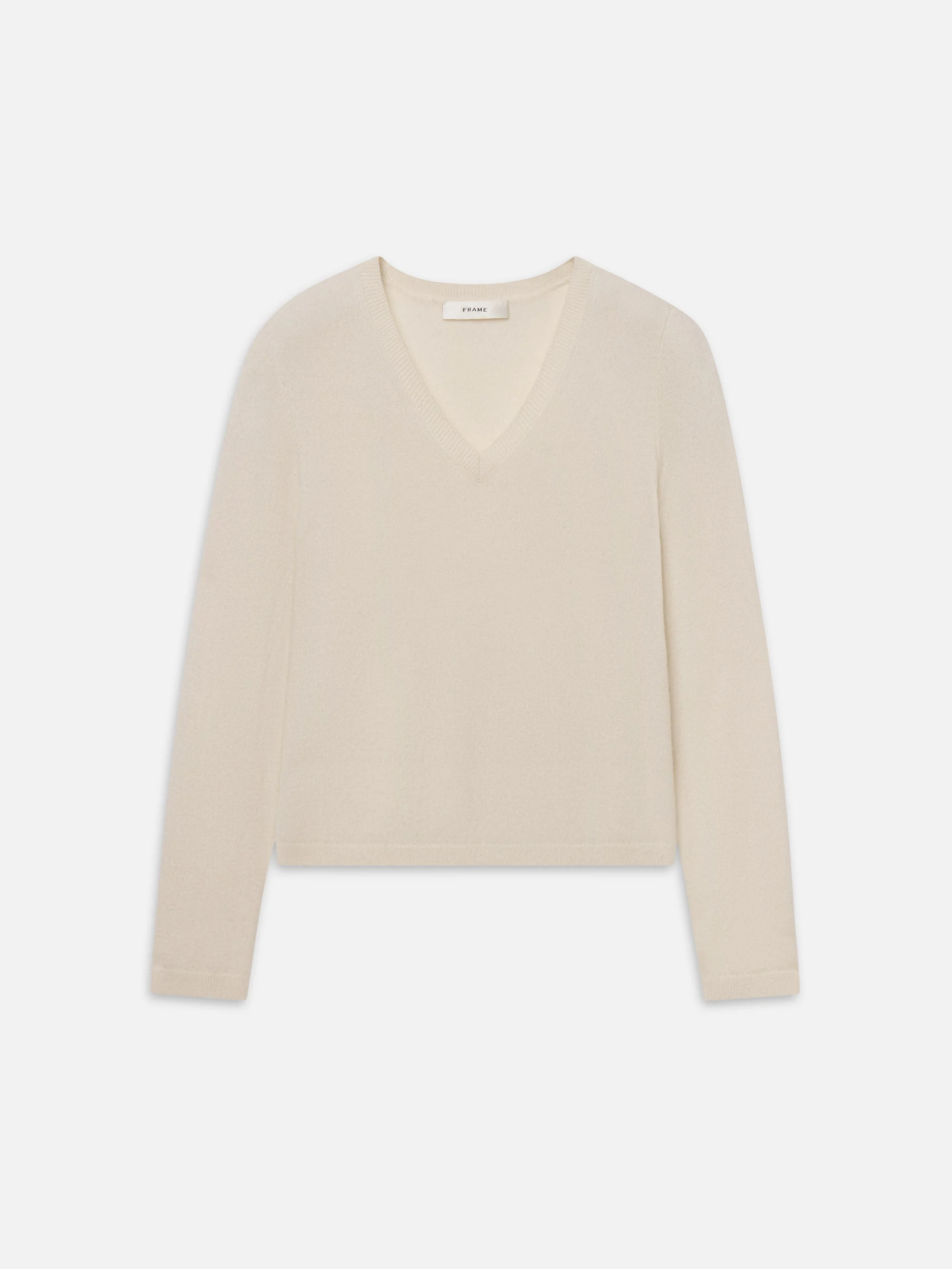 The Shrunken Cashmere V Neck - 1