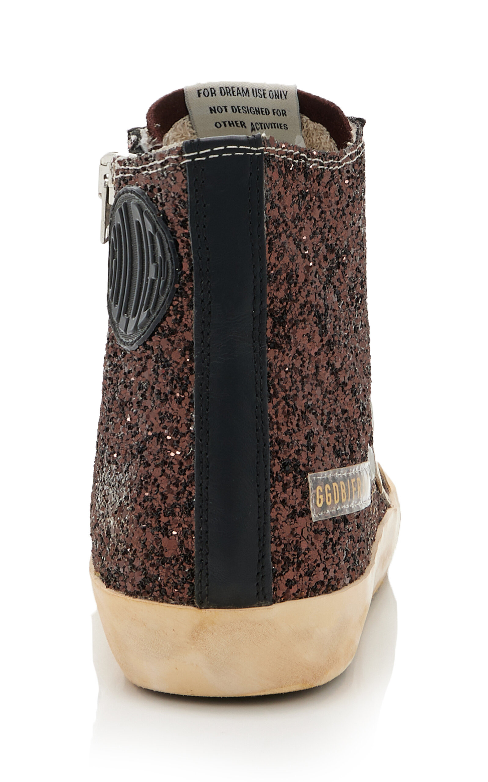 Francy Penstar Suede-Trimmed Glittered Sneakers brown - 5