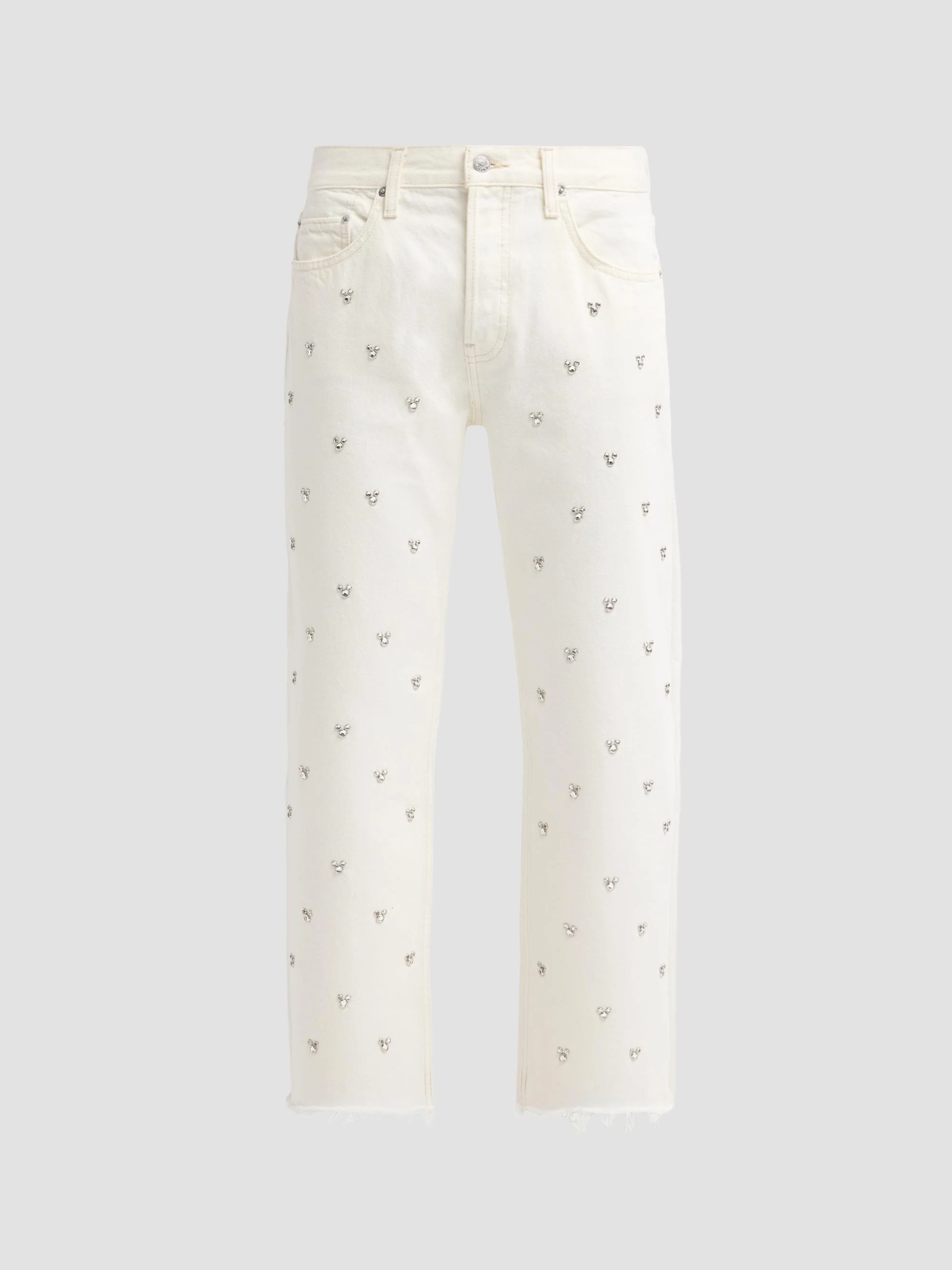 Women's Beau Embellished Boyfriend Jeans - Mickey Crema - 1