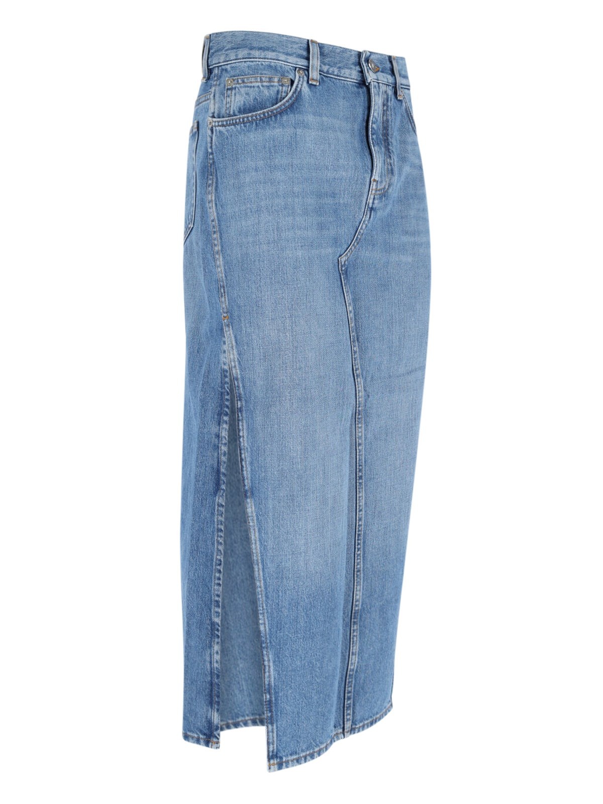 DENIM MIDI SKIRT - 3