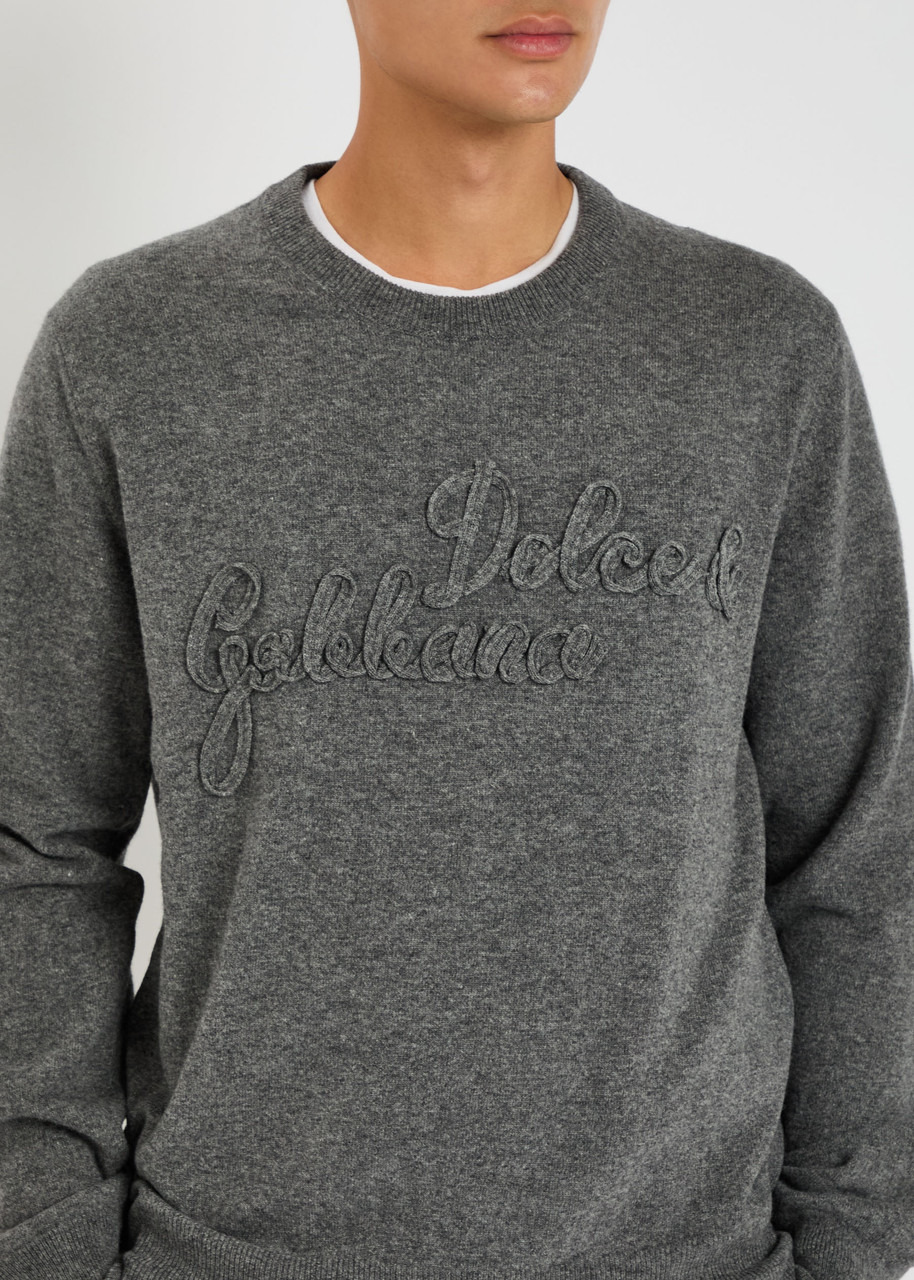 Dolce & Gabbana Logo-appliquéd Wool Sweatshirt - 5