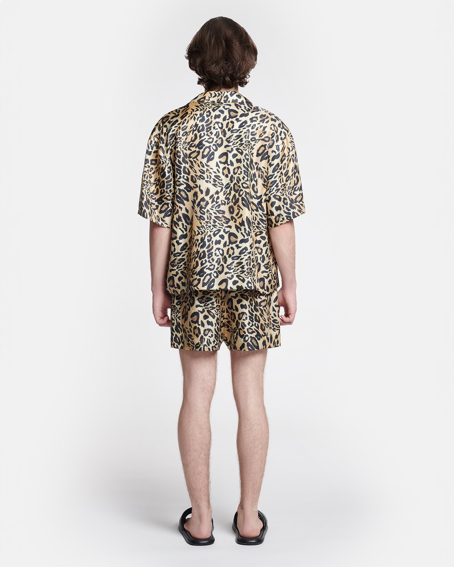 Printed Silk-Twill Shorts - 5