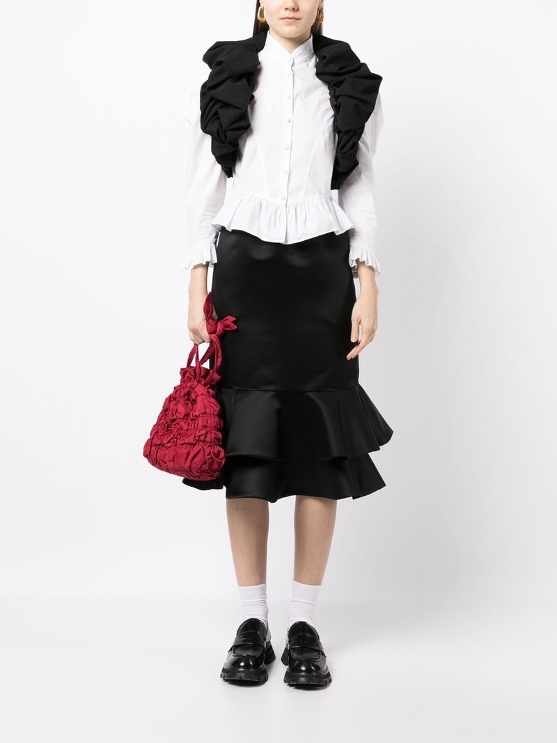 Comme Des Garçons ruffled midi skirt outlook
