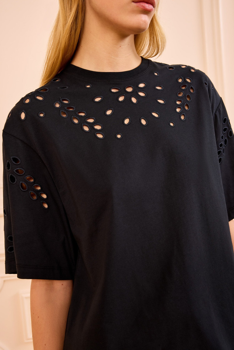 ULLA JOHNSON Kalesta SS Cotton Top outlook