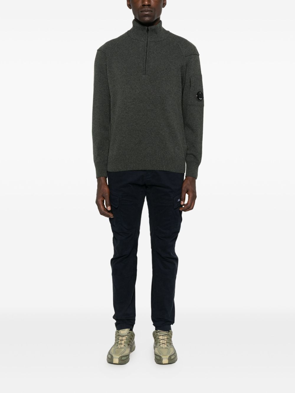half-zip wool sweater - 2