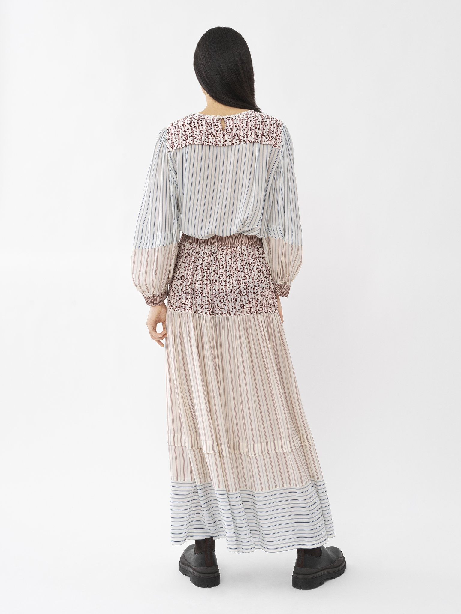 LONG TIERED SKIRT - 4