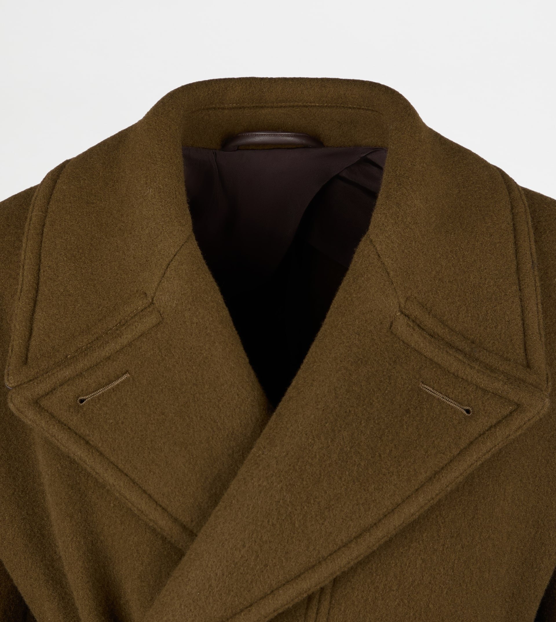 COAT IN WOOL - GREEN - 6