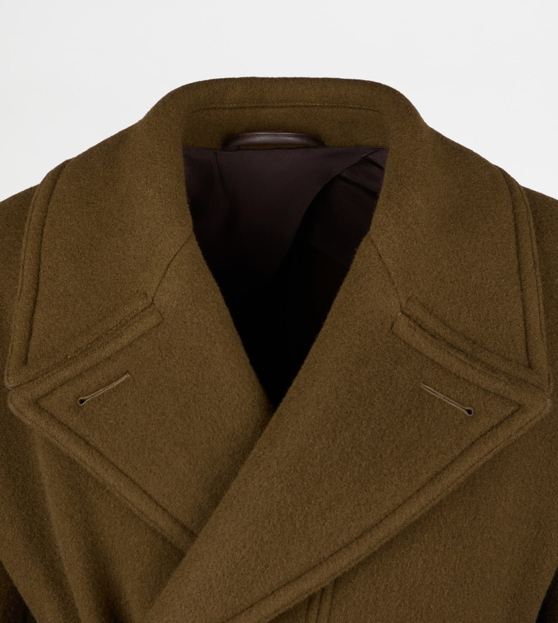 COAT IN WOOL - GREEN 6