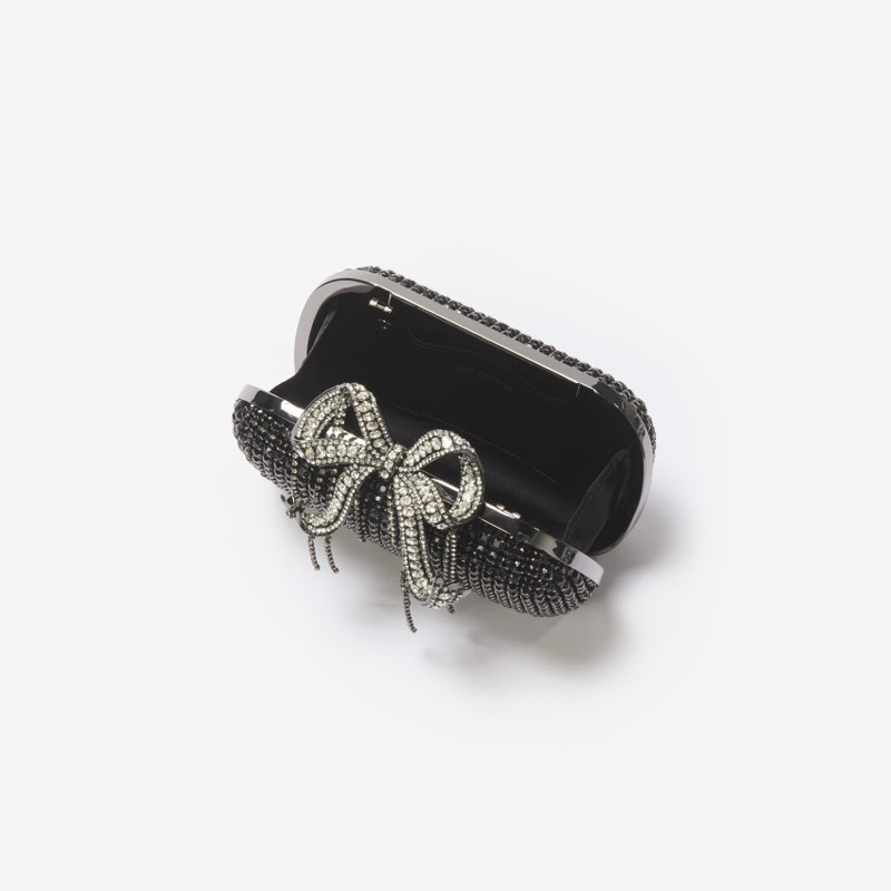 self-portrait Black Chainmail Clutch Bag outlook