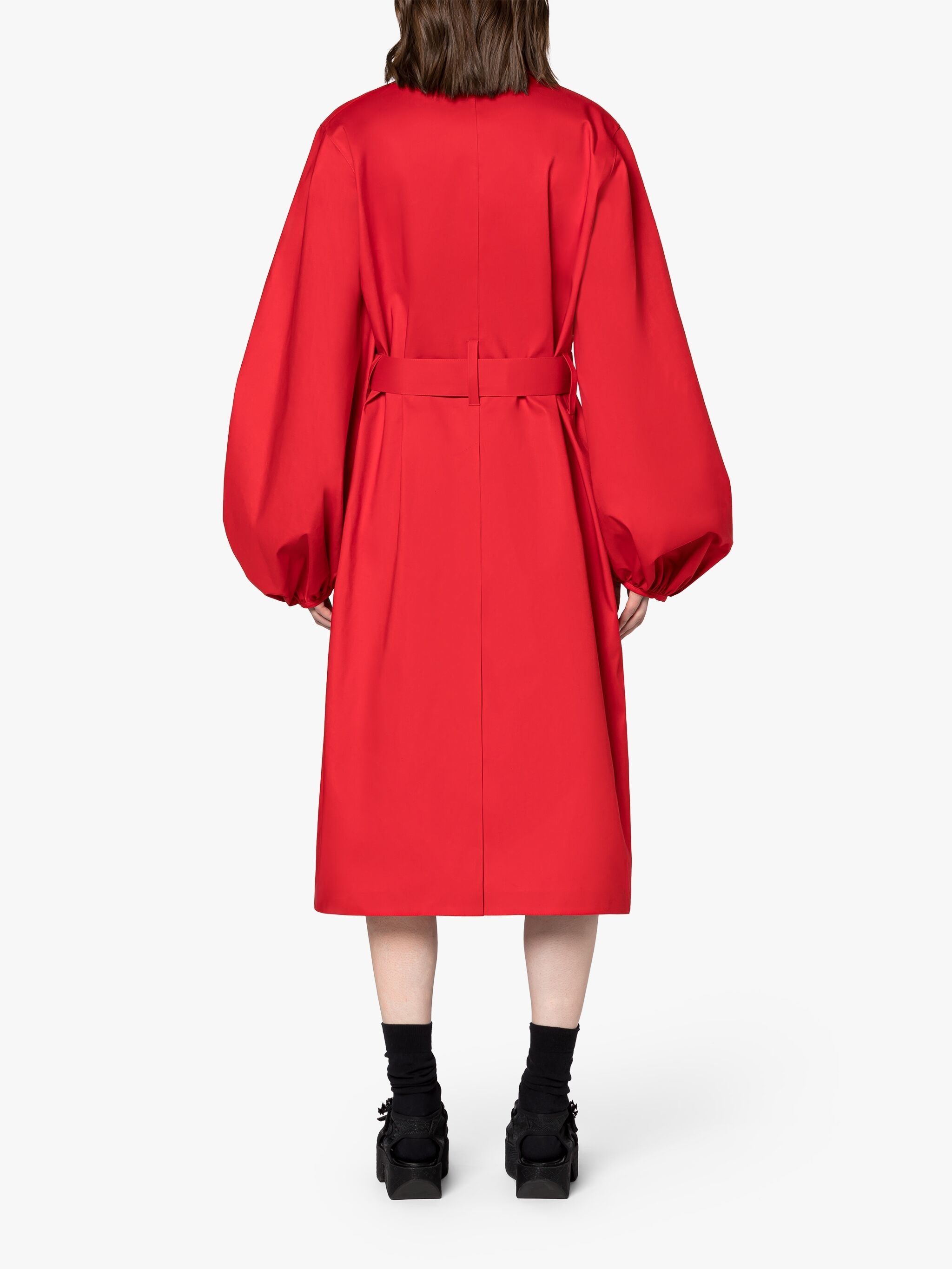 CECILIE BAHNSEN HELEN POPPY BONDED COTTON COAT - 4
