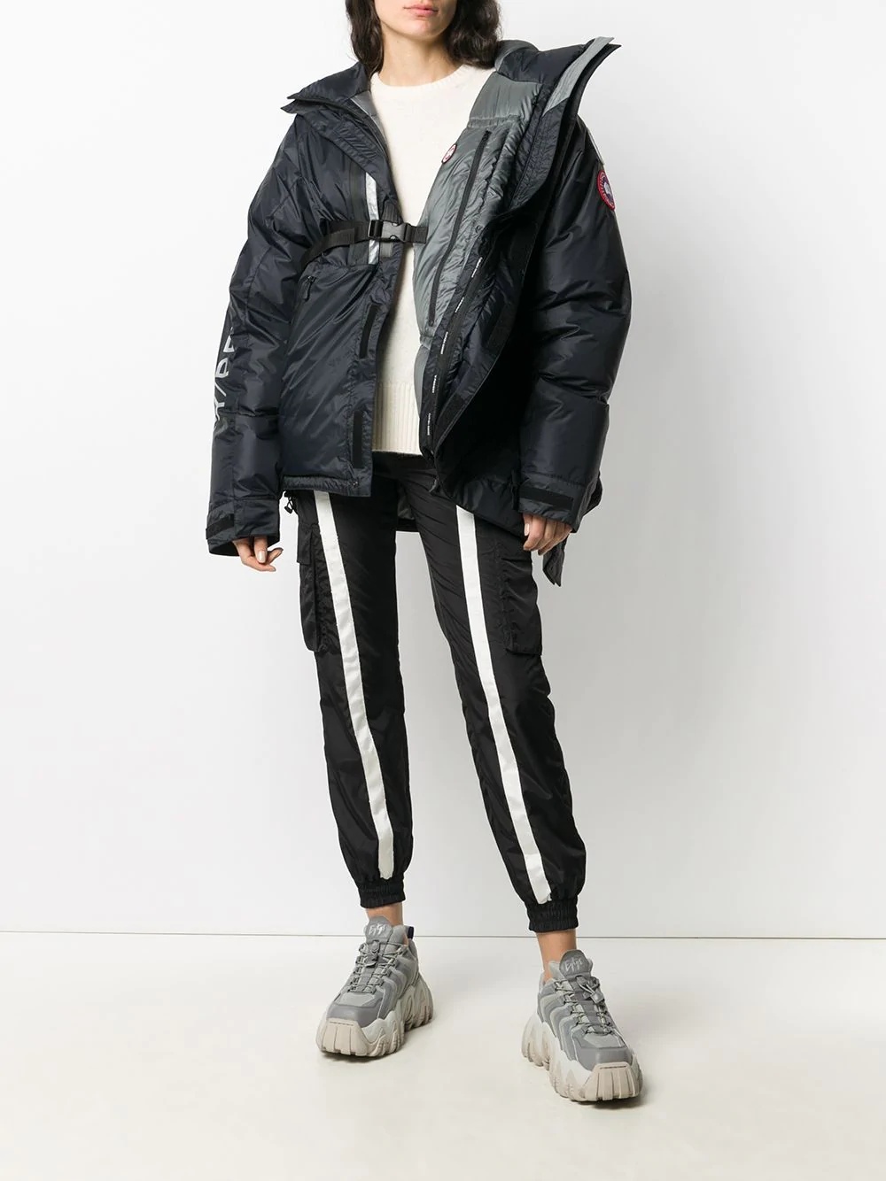 x Canada Goose asymmetric hooded parka - 3