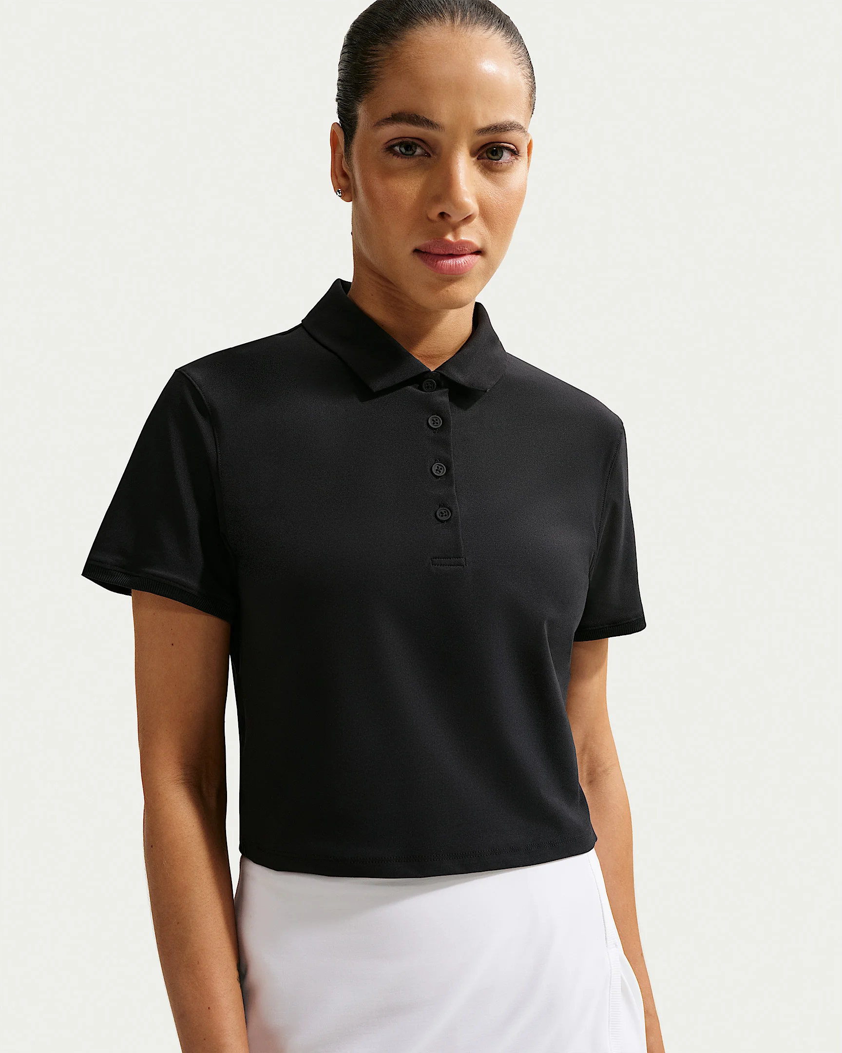 Nike Victory Women's Dri-FIT Short-Sleeve Cropped Golf Polo - 1