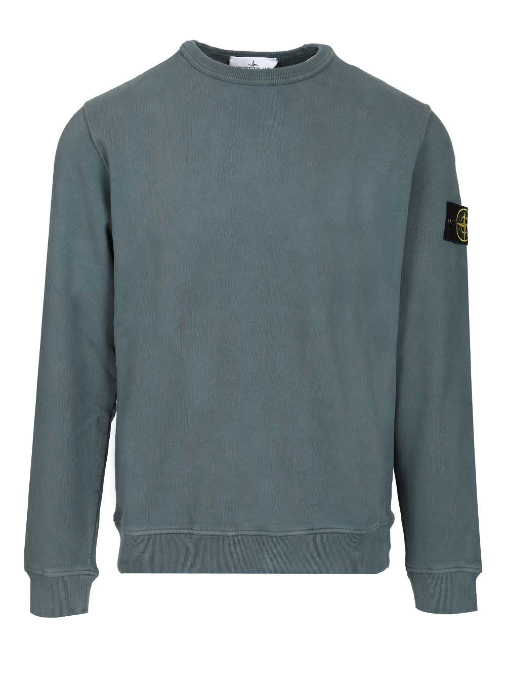 Organic Cotton Sweater Sweatshirts Green - 1