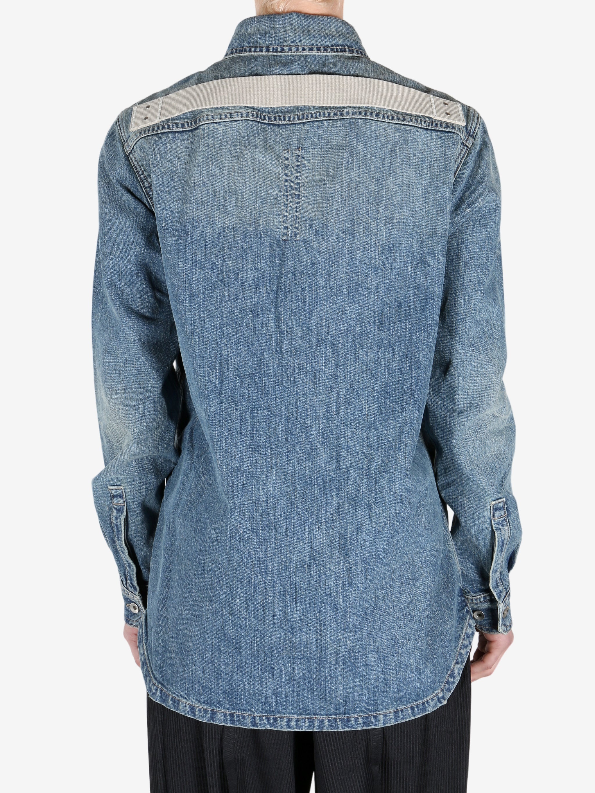 RICK OWENS DRKSHDW - Women Denim Outershirt Jacket - 3