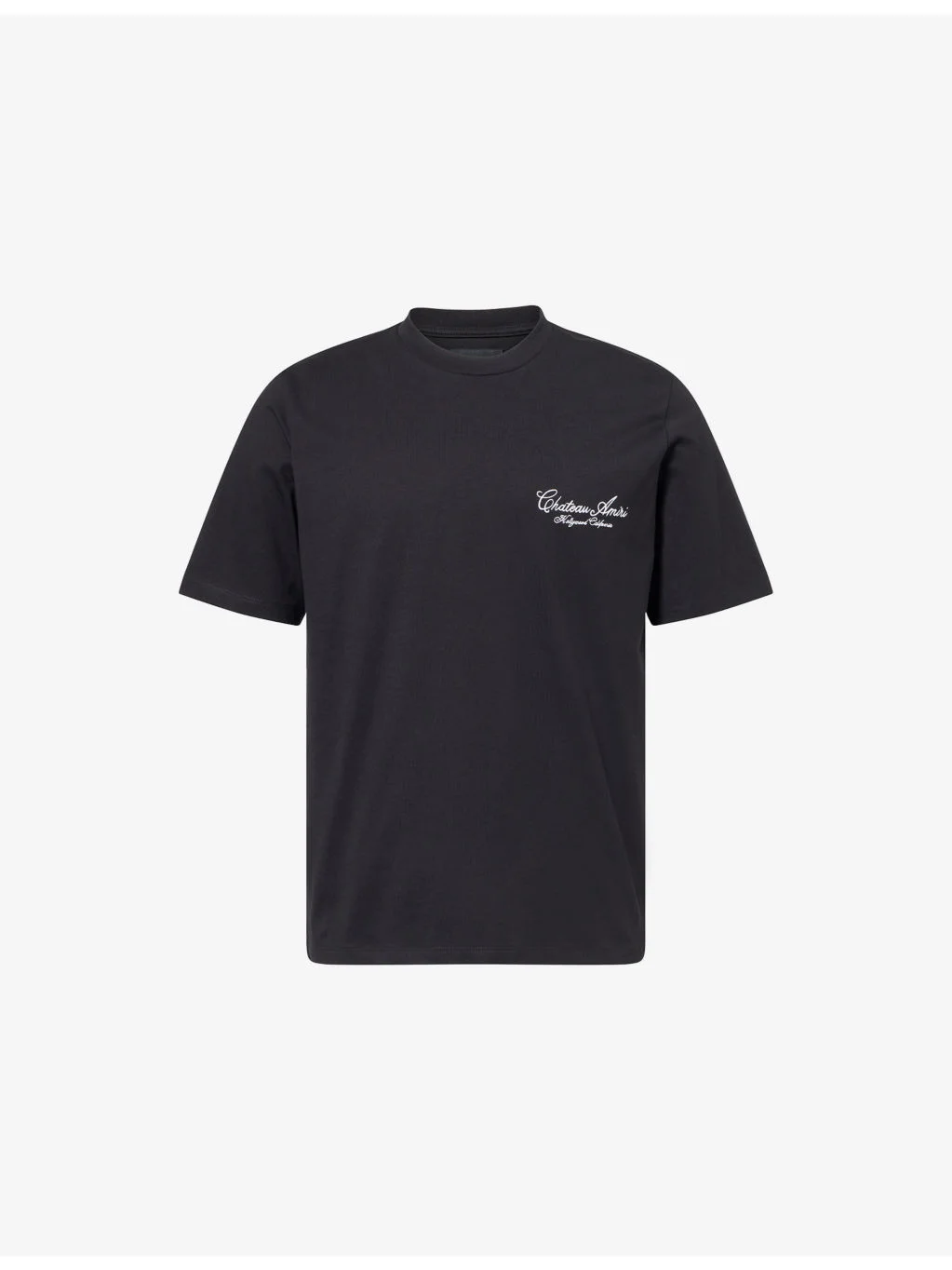 Chateau Script Crewneck Cotton-Jersey T-Shirt - 1