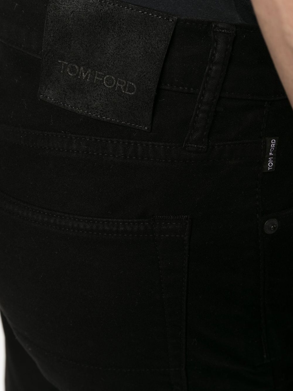 slim-cut leg trousers - 5