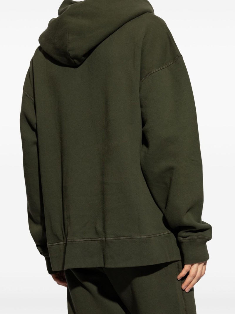 logo-print cotton hoodie 4