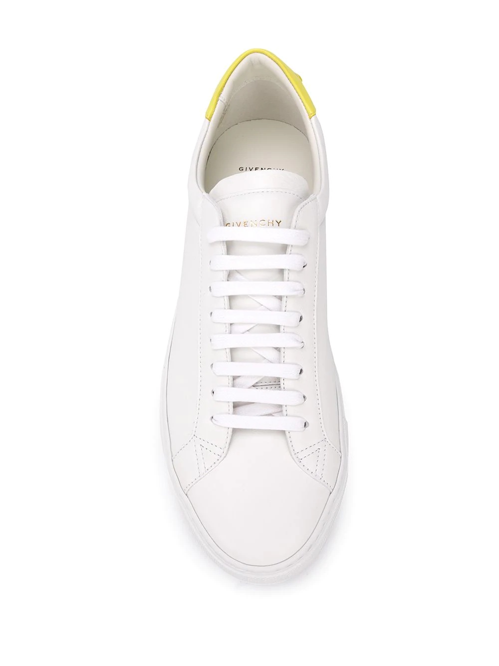 contrast heel low-top sneakers - 4