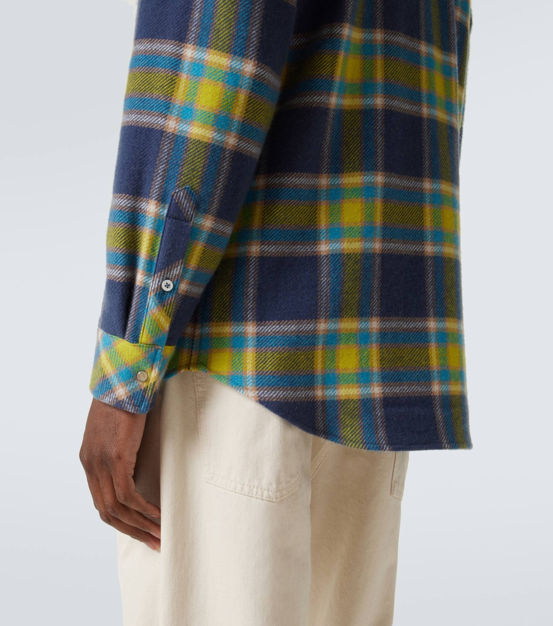 Explorer tartan cashmere shirt - 6