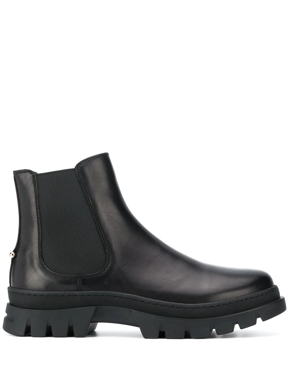 calf leather slip-on boots - 1