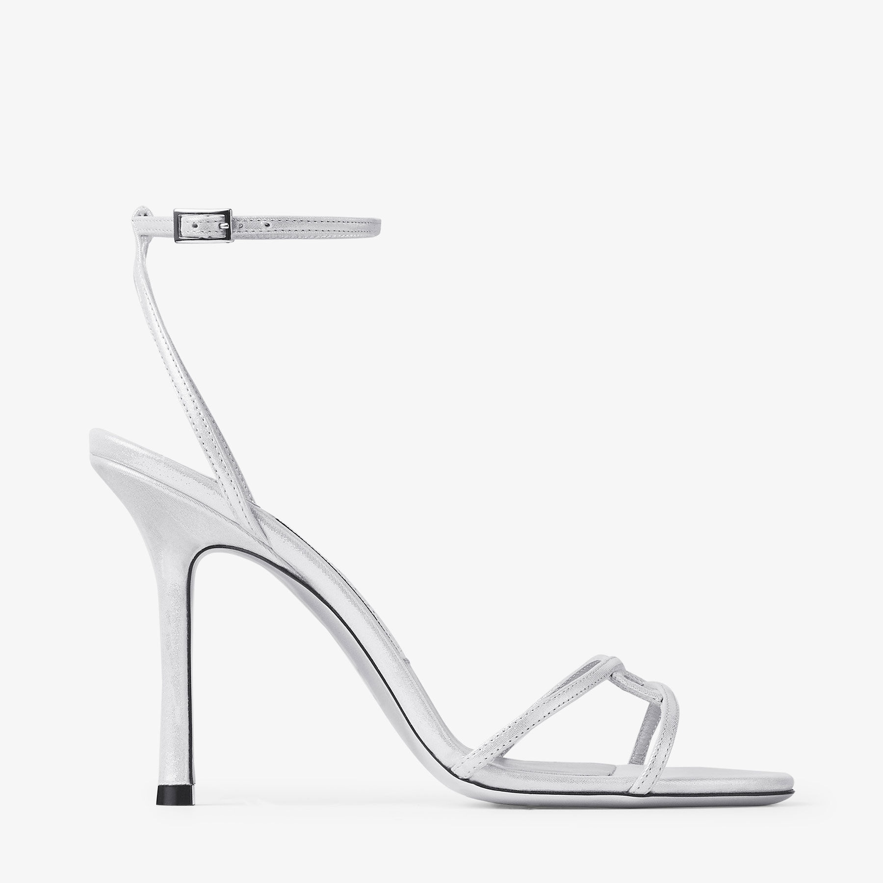Leo 100
Silver Shimmer Suede Sandal - 1