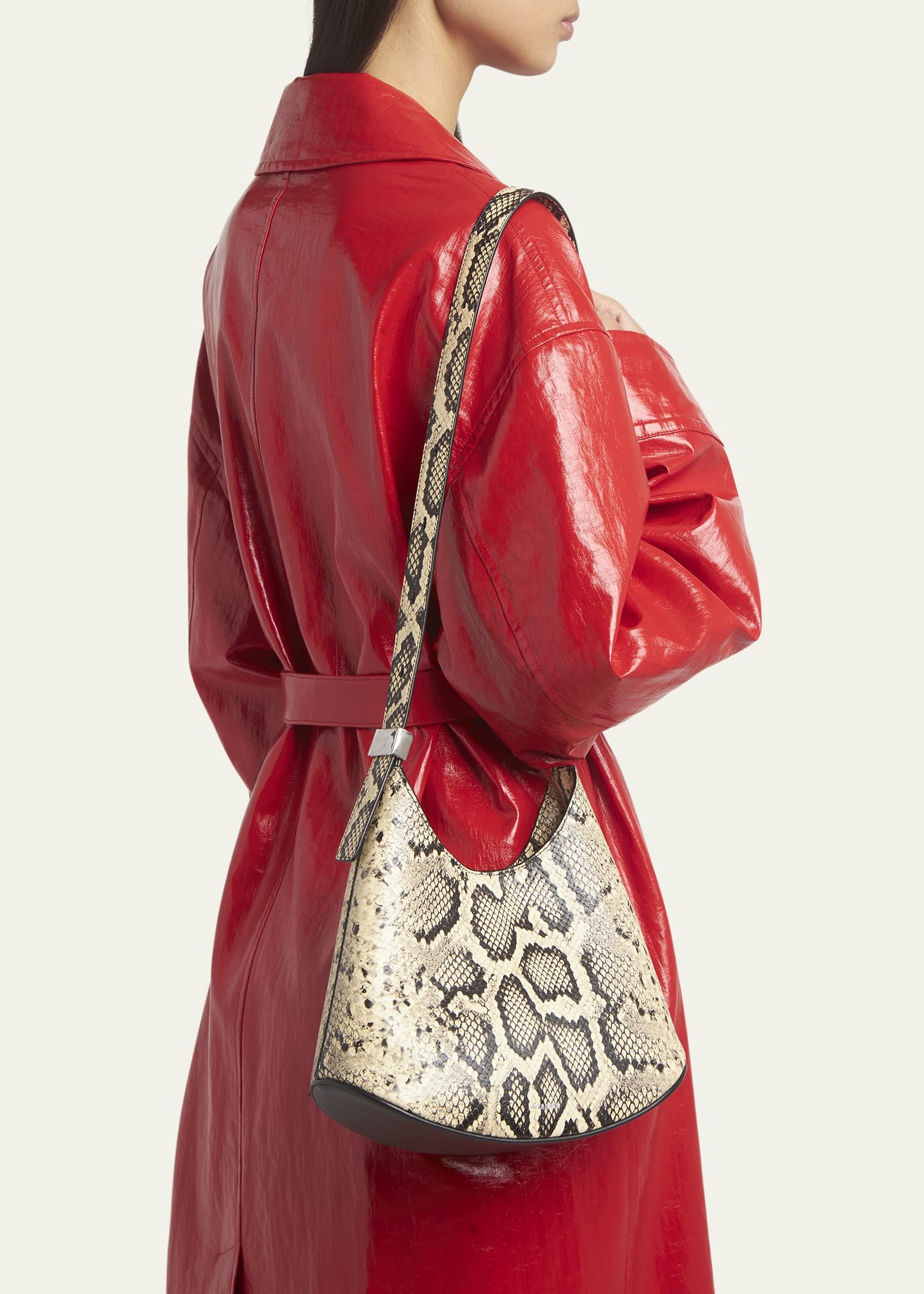 Eldorado Small Python-Embossed Leather Hobo Bag - 2