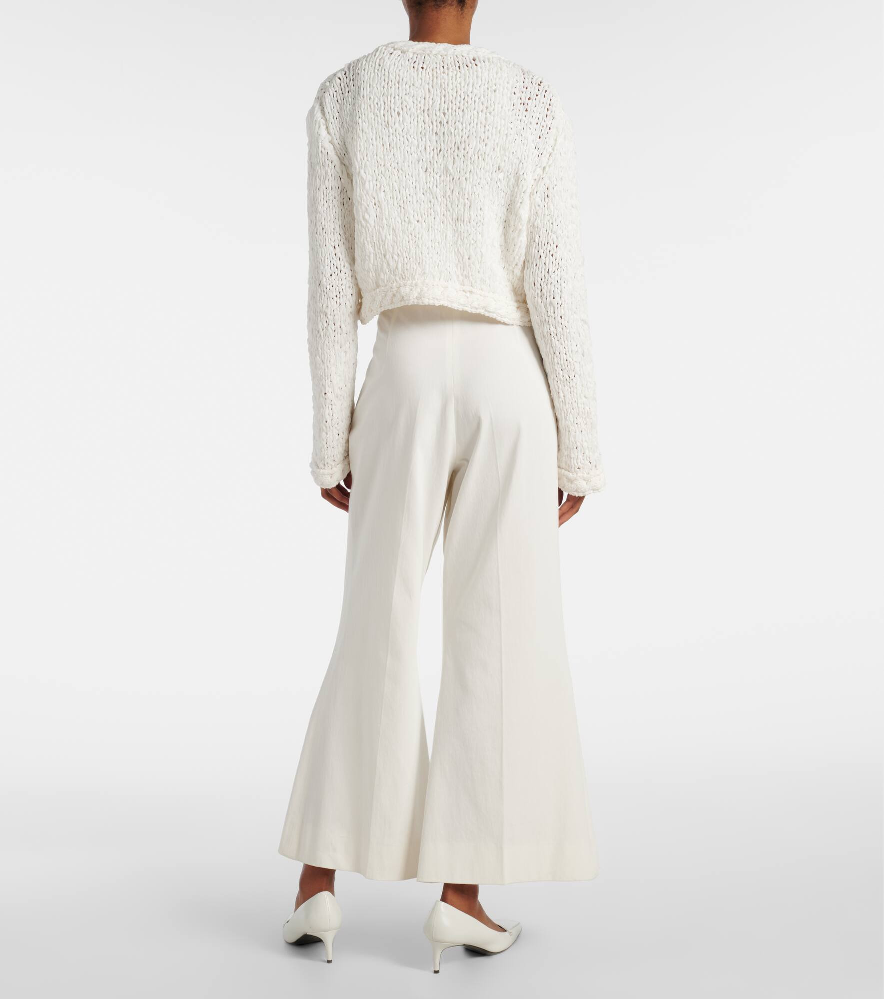 Genevieve open-knit cardigan - 3
