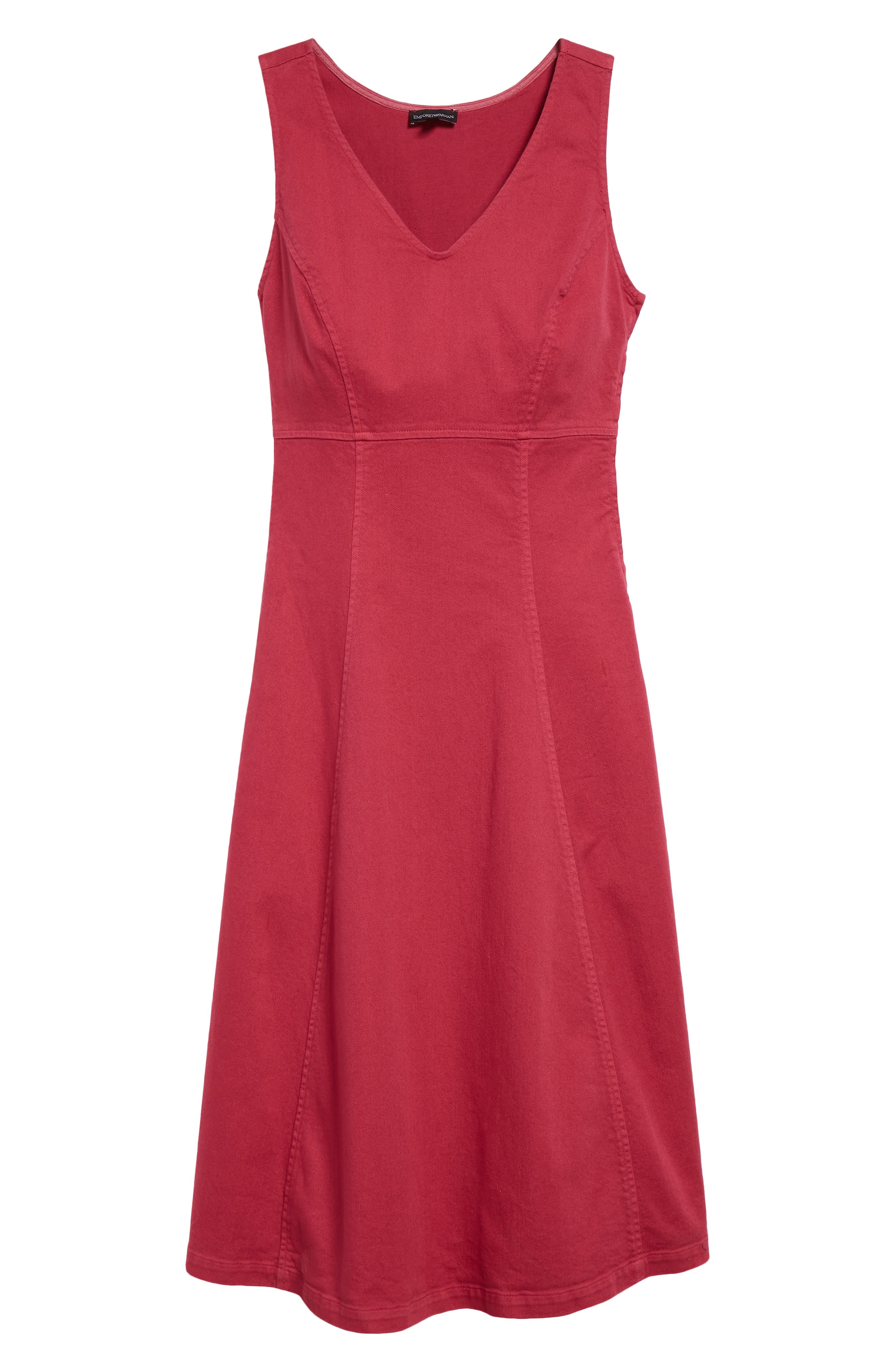 Sleeveless Denim Midi Dress - 5