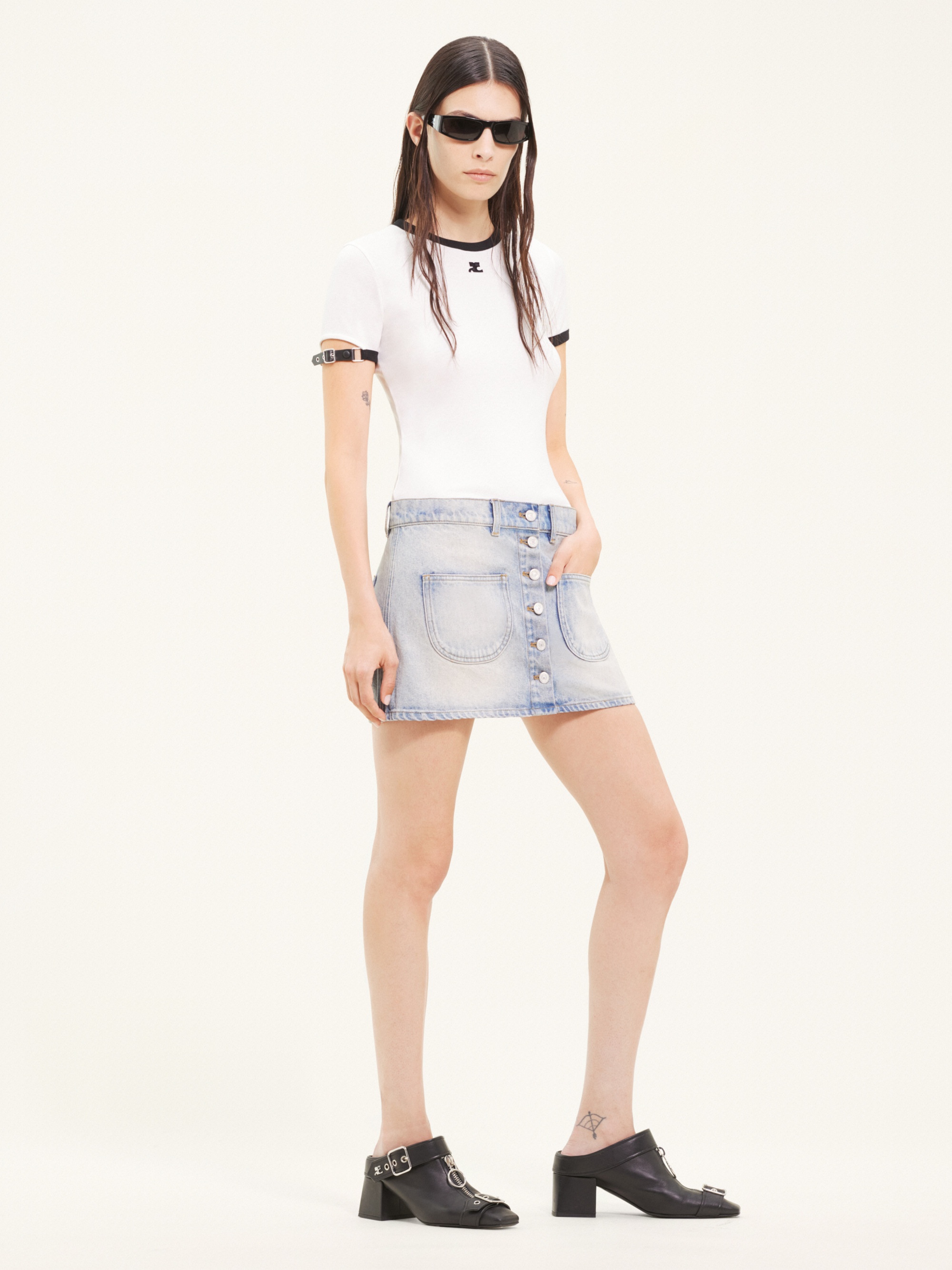 MULTIFLEX DENIM MINI SKIRT - 3