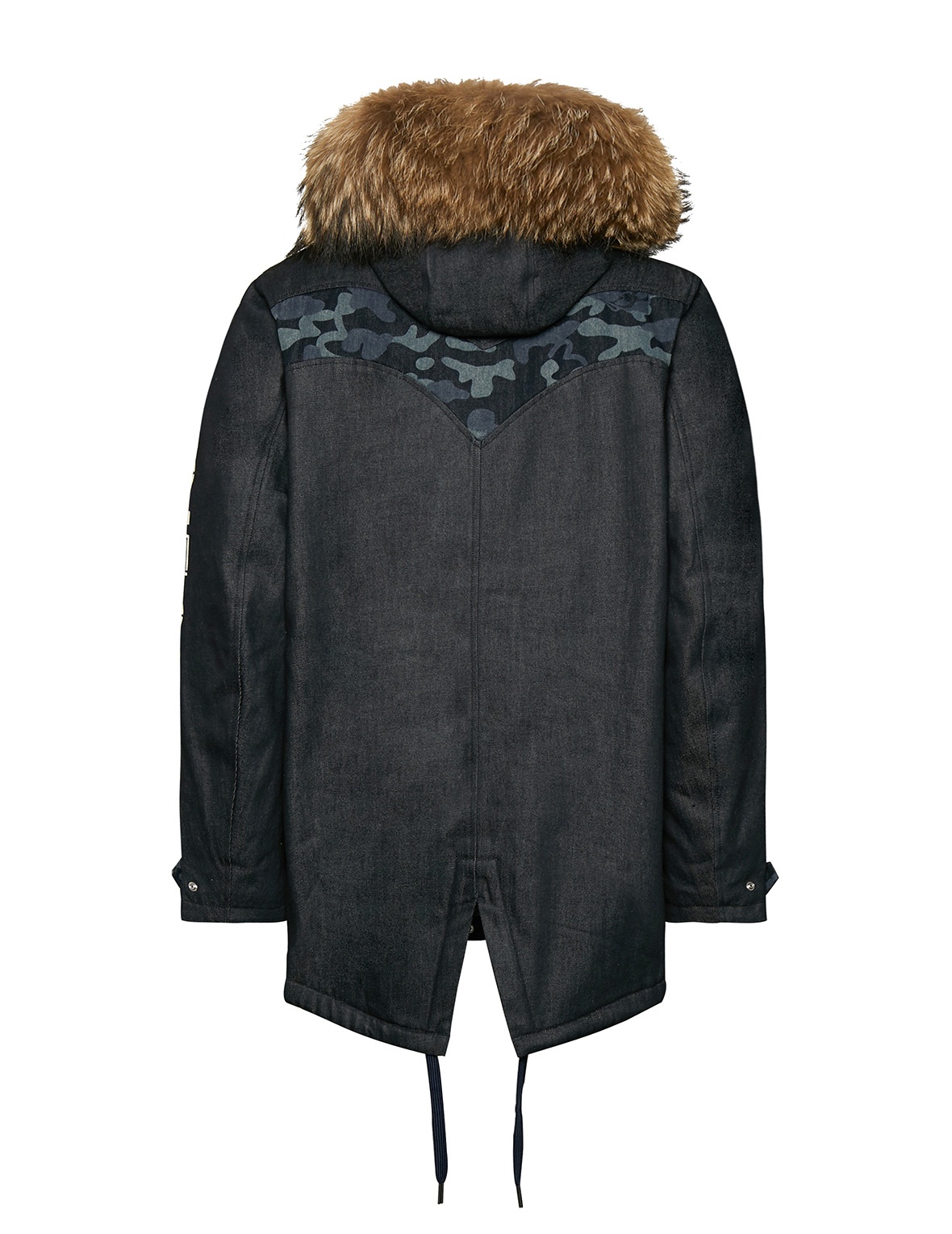 FLEECE-LINING DENIM COAT WITH INSERTED DAICOCK - 8