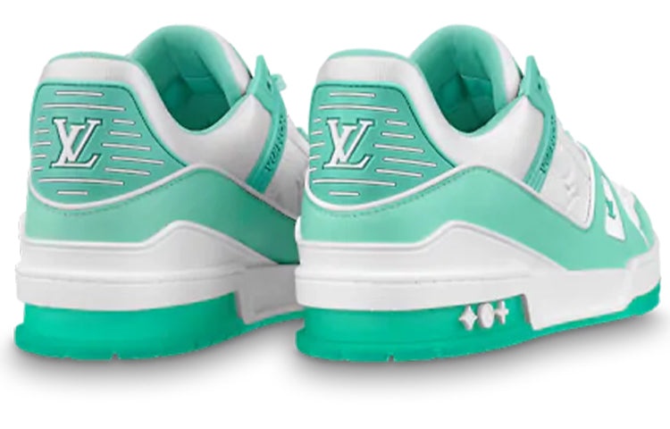 LOUIS VUITTON Trainer Sneakers 'Teal White' 1A8KBQ - 4