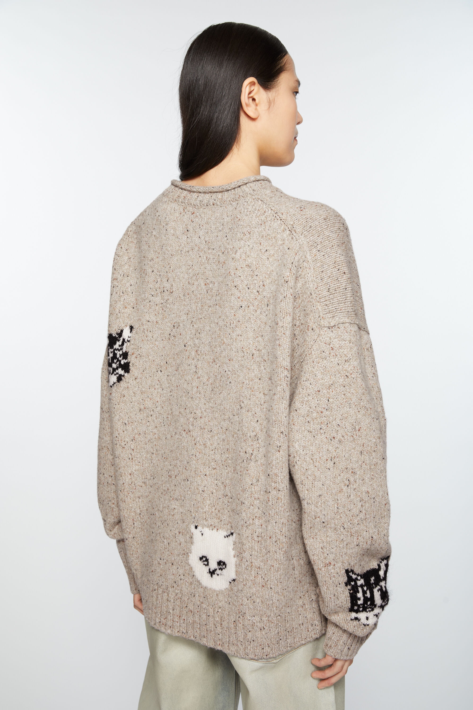 Jacquard jumper - Beige - 3