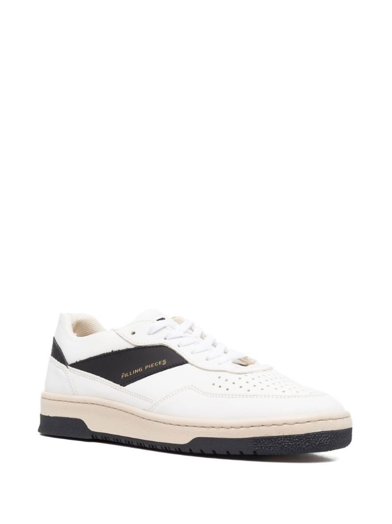 logo-print low-top sneakers - 3