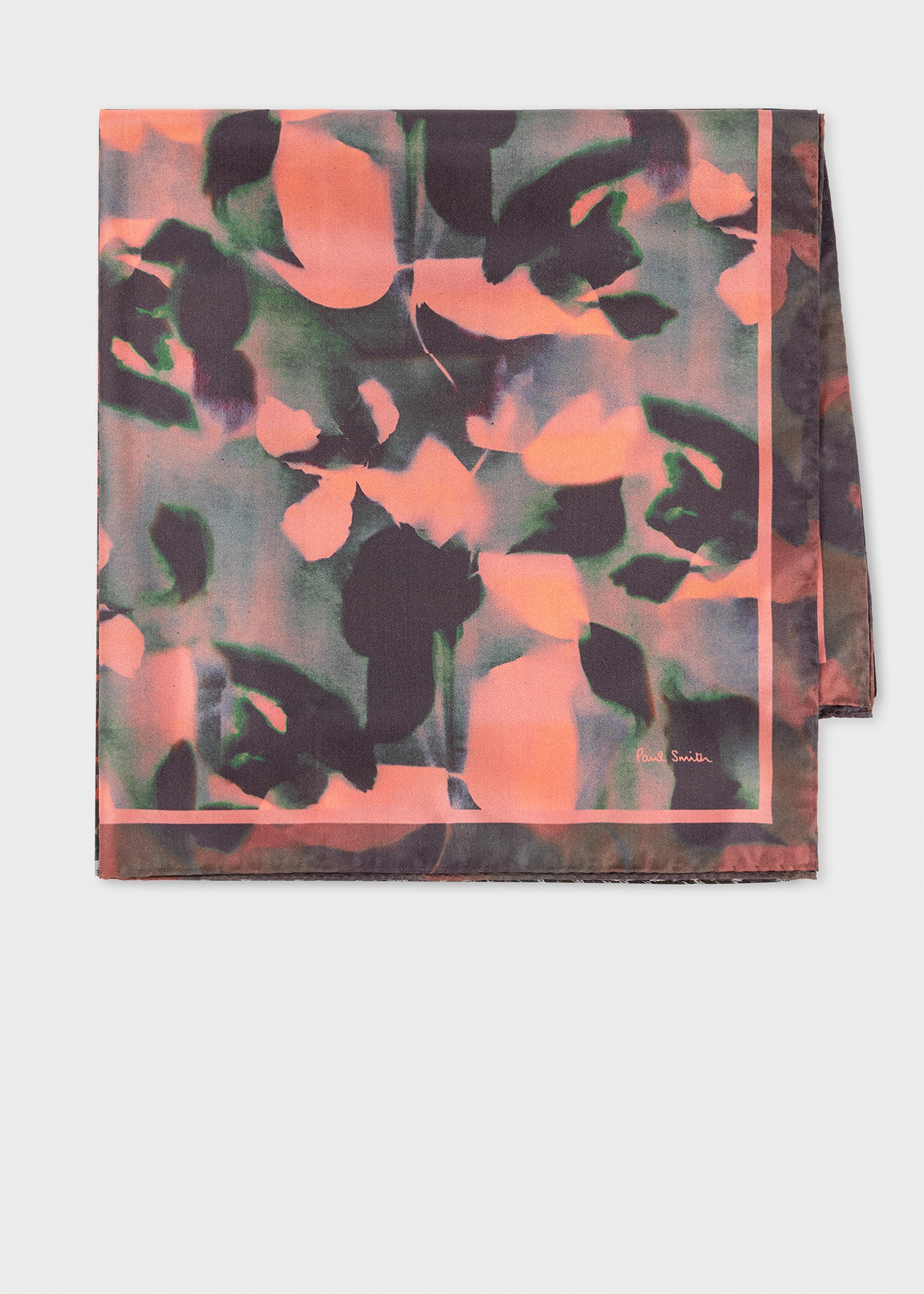 Women's Pink 'Solar Gram' Silk Scarf - 1