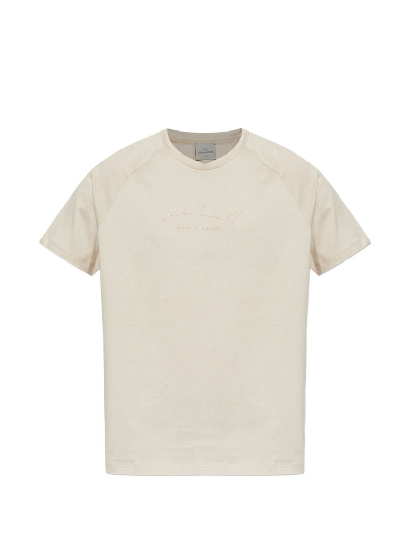 logo-embroidered T-shirt 1