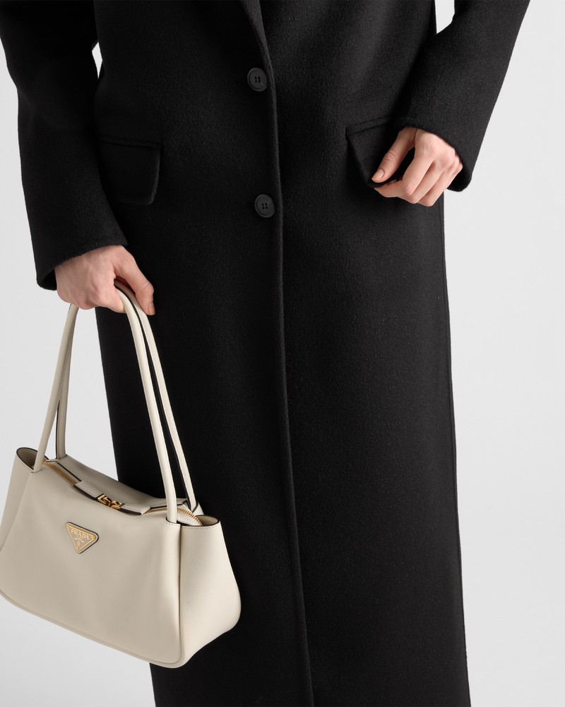 Single-breasted cashgora coat 6