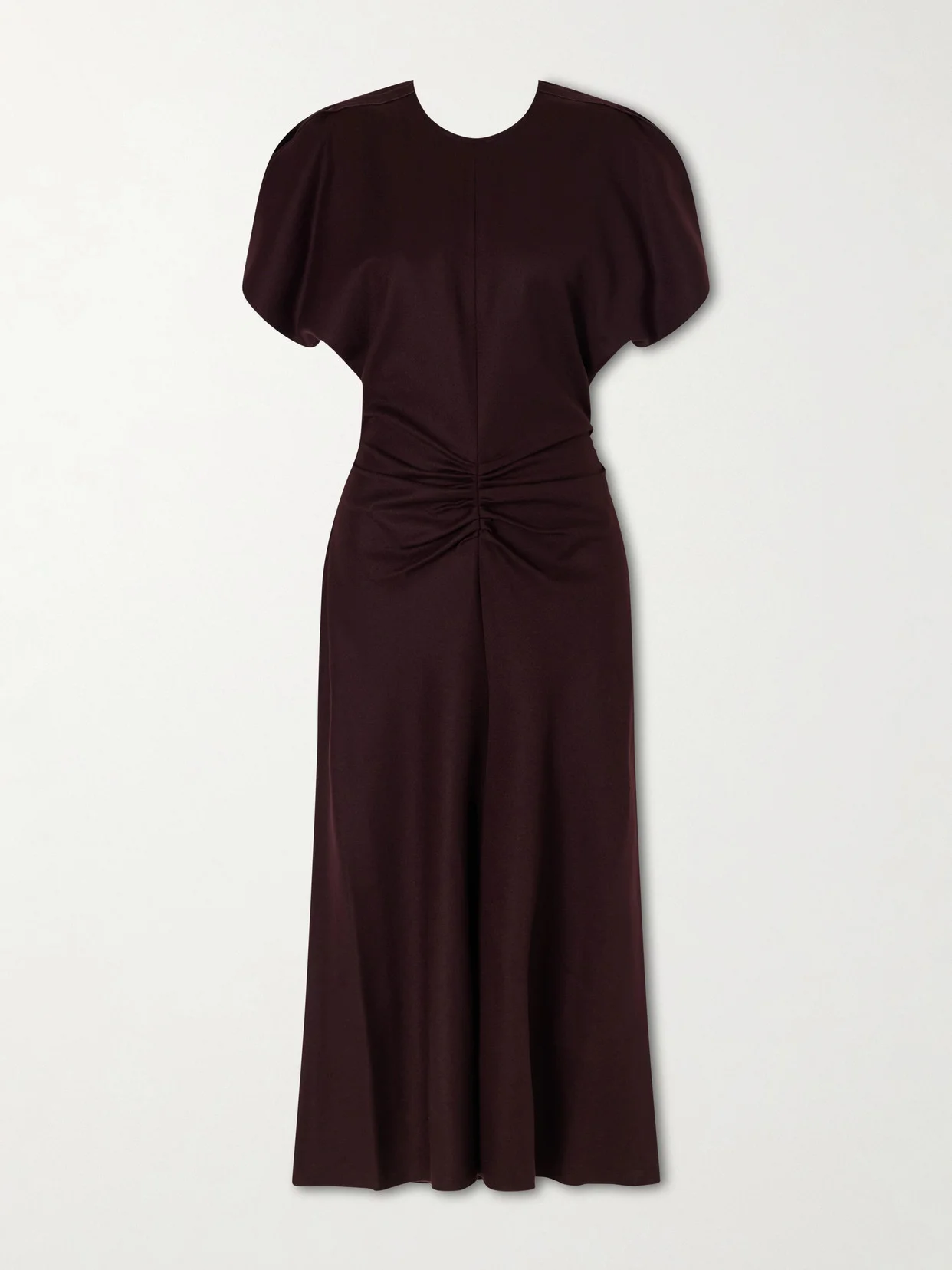 Bela Draped Wool Midi Dress - 1